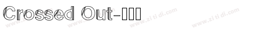 Crossed Out字体转换